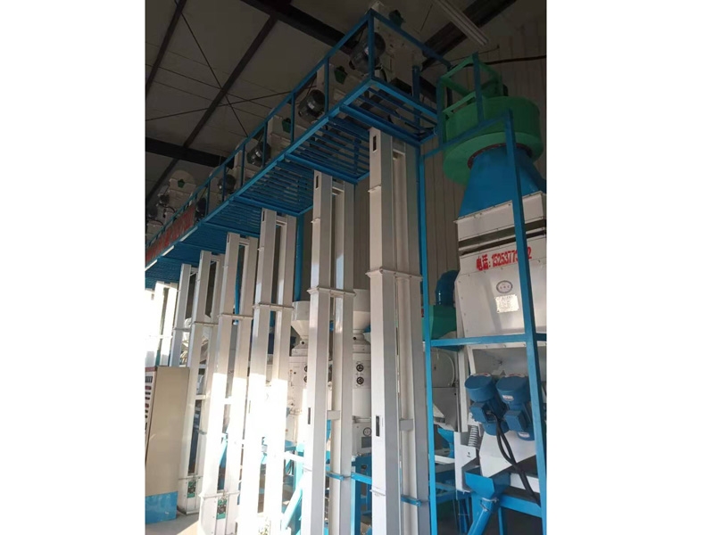 河北張家口市萬全縣20噸小米成套加工設備安裝調試完畢